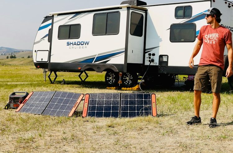 Solaranlage für Camping
